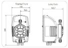 Pompe doseuse électromagnétique PDE HC899-3 17-05/25-01 230V PVDF-PTFE-DT