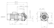 Насос с магнитной муфтой DM 15 PP, VITON, 1,5 кВт