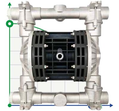 Pneumatyczna pompa membranowa BOXER 251 ALU B250-AL-HTAIV