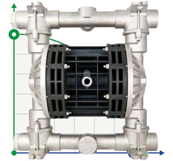 Bomba neumática de membrana BOXER 251 ALU B250-AL-HTAIV